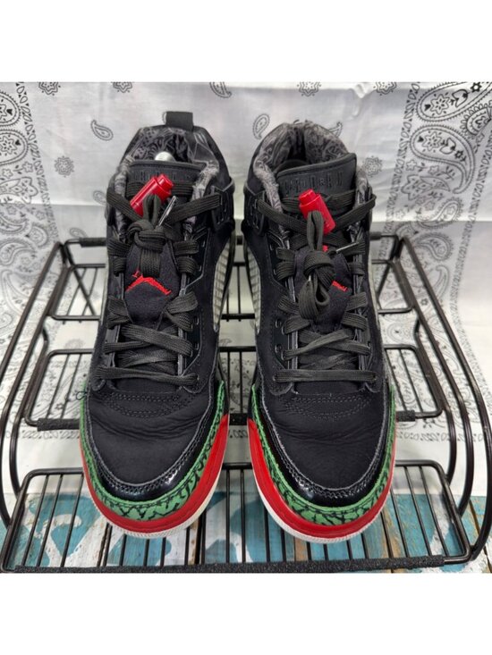 Nike Air Jordan Spizike Low Mens Size 6.5Y Black Varsity Red Sneakers FQ3950-060 main image 3